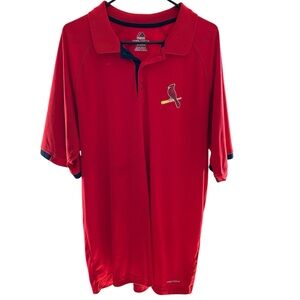 🎉HP🎊Majestic Cardinals Red Polo Shirt